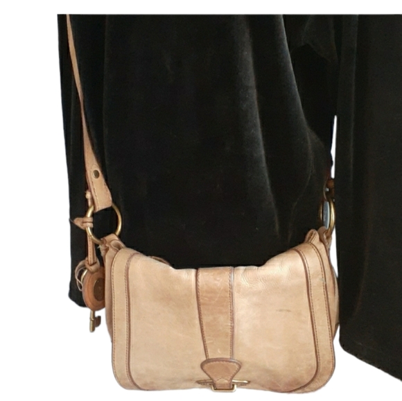 Fossil Handbags - Fossil tan leather women's crossbody bag
